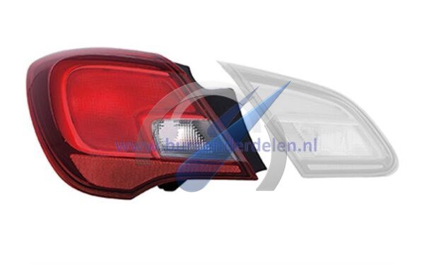 Cristal de luz trasera exterior izquierda del Corsa E de 3 puertas