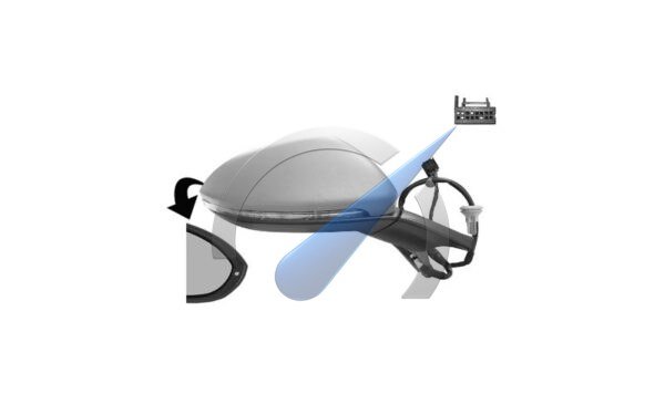 Door mirror electric fully right heated primed 10 pin suitable for Golf 7 & 7.5 2012-2020