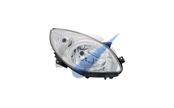 Twingo Koplamp rechts H4 met elekt. motor chroom