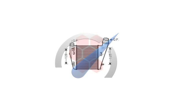 Twingo Intercooler 1.5 dCi double QF connection