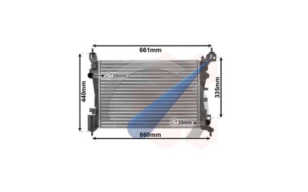 Large Punto Radiator Petrol