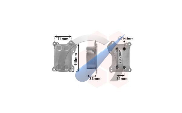 Gr. Punto Oil cooler for engine 1.3 D