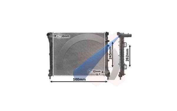 F500 Radiator petrol / diesel 0.9i / 1.4i / 1.3 D