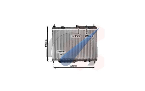 Fiesta 08-13 Radiator benzine diesel