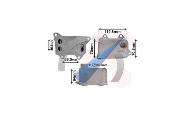 Oil cooler for GTi engine suitable for Polo 6C 2014-2017