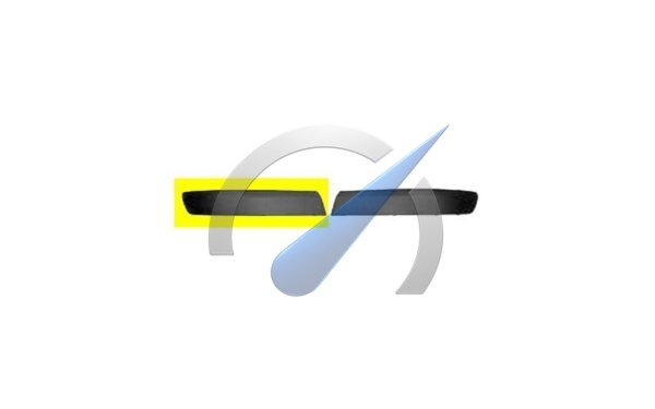 T5 Front bumper trim strip right grey