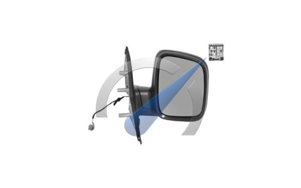 T5 Outer mirror electric fully right black heated