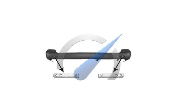 T5 up to 05/2012 Rear bumper grey