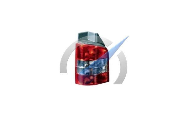 T5 Rear light left tailgate grey with silver turn signal