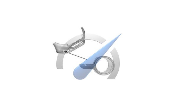 P208 Fog light cover right open chrome