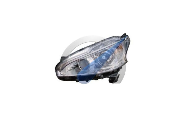 P208 Headlight left H7 + H7 daytime running light LED and electric control