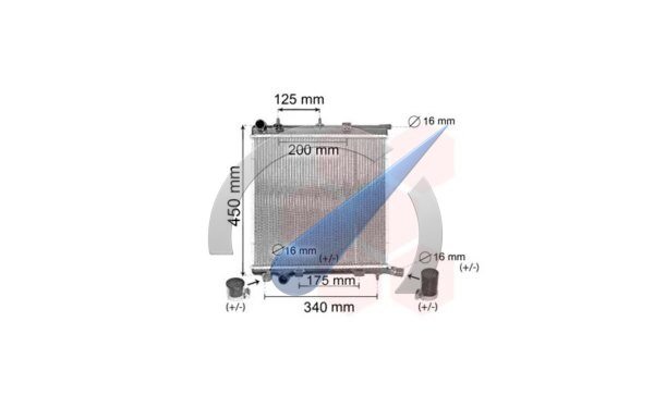 Radiateur universel P208 pour