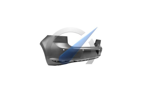 Achterbumper in primer met 4 PDC geschikt voor Golf 7 2012-2017