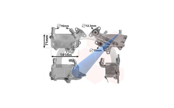 Oliekoeler geschikt voor Passat automatische vesnellingsbak all 6 speed AT