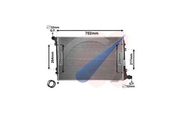Radiator suitable for Passat diesel BMP