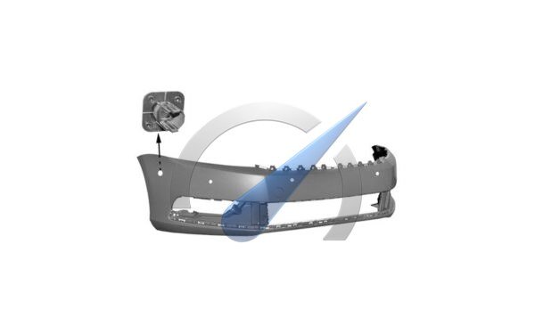 Front bumper with 6 PDC suitable for Passat