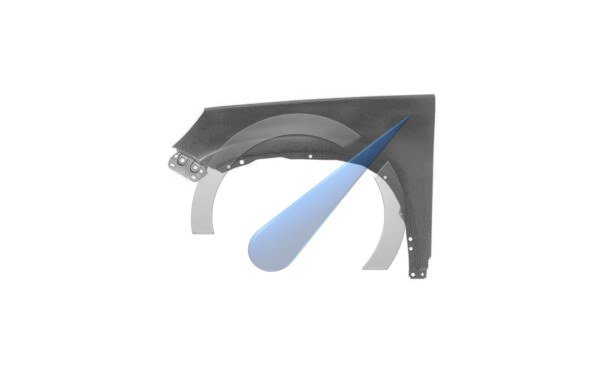 Left front fender suitable for Tiguan