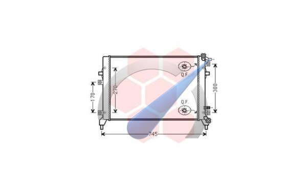 Auxiliary cooler suitable for Tiguan CAXA