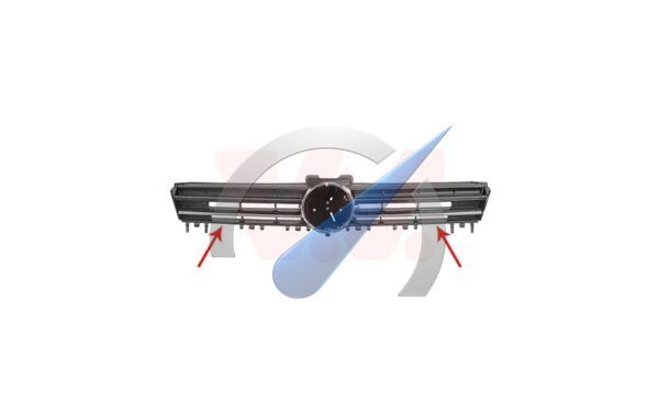 Highline grille trim with chrome for cars with xenon headlights suitable for Golf 7 2012-2017