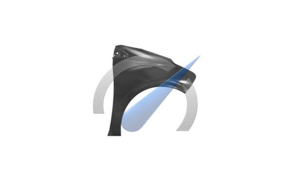 Aile avant droite compatible avec Peugeot 208 2012-2020