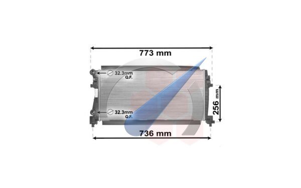 Radiator MJ suitable for Golf 7 2012-2017