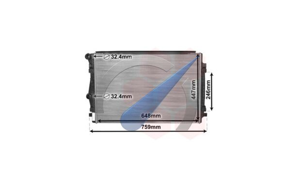 Radiator HD GTE hybrid HD suitable for Golf 7 2012-2017
