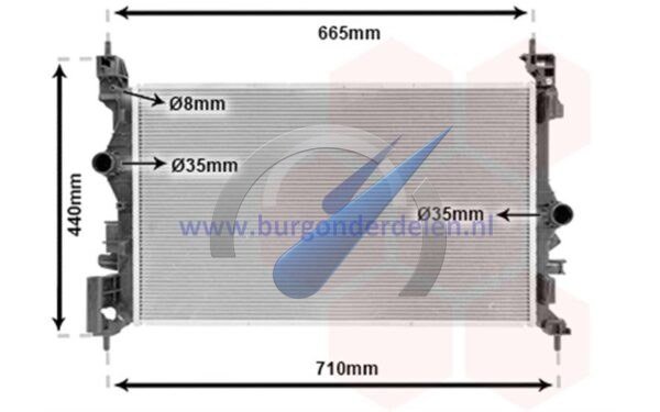 Corsa E Radiator petrol 1.0 engine B10XFT