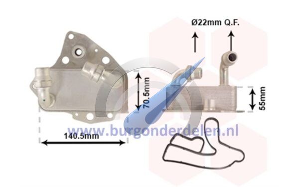 Doblo Oil Cooler for 2.0 D Engine