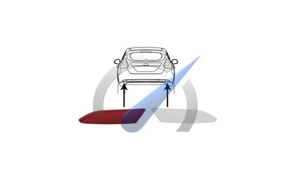 Focus 2014-2018 Reflector left 4 doors in bumper