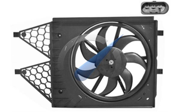 Frame with screw and fan motor 1.2 TSi / 1.6i - air conditioning / 1.2 TDi / 1.6 TDi suitable for Polo 6R 2009-2014