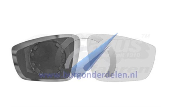 Right mirror glass suitable for UP MII Citigo