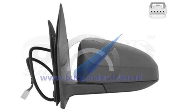 Aygo Electric side mirror fully left primer heated 5 pin