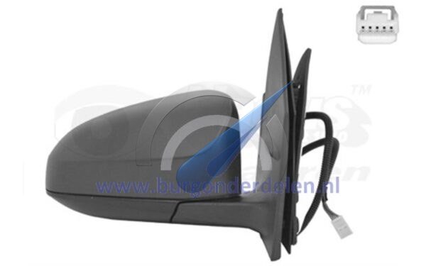 Aygo Electric side mirror fully right primer heated 5 pin