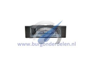 E81/87 until 09/2007 Plate lighting
