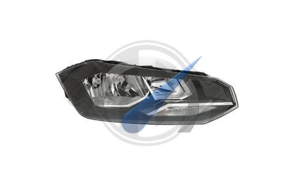 Headlight with adjuster motor right suitable for Polo 2G 2017-2021