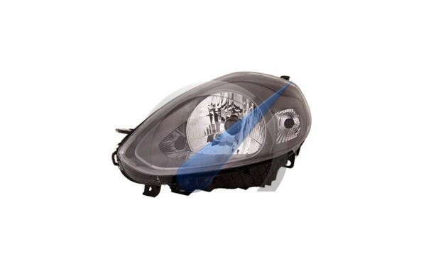 Punto Evo Abarth Headlight left black H4 with electric motor