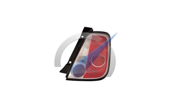 F500 Right rear light without electrical part from 2012 (not CC convertible)