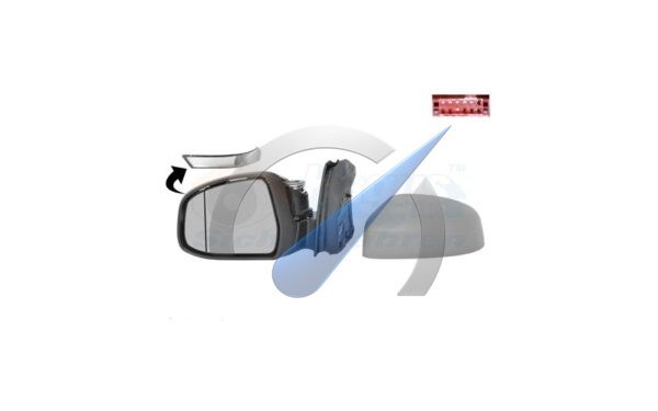 Focus 2011-2014 Mirror left heated primer 6 pin