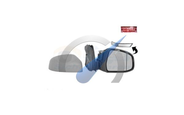 Focus 2011-201 Mirror right heated primer 8 pin