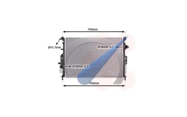 Radiador para Focus 2011-2014, gasolina y diésel 1.6i EcoBoost, 1.6 TDCi EcoNetic y 2.0 TDCi MT.