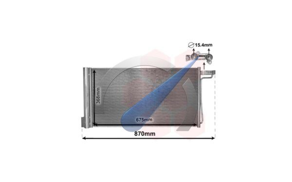 Focus 2011-2014 Condenseur avec déshydrateur 1.6 Ti Électrique