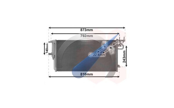 Focus 2014-2018 Condenser with dryer 1.5 EcoBoost / 2.3 RS / 2.0 TDCi