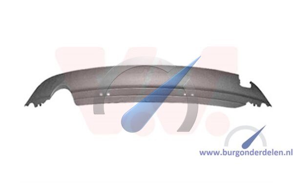 Spoiler inférieur 1 sortie d'échappement compatible avec Golf 6 2009-2012