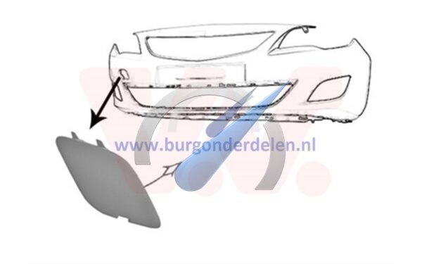 Cache-anneau de remorquage pour Audi Astra J (jusqu'à 2012)