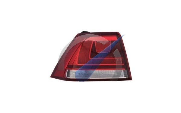 Achterlichtglas buiten links getint geschikt voor golf 7 2012-2017