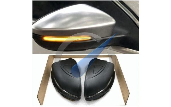 LED dynamiske blinklys i speilsett egnet for Golf 6 2008-2012