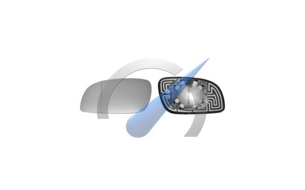 Linkes Spiegelglas, asphärisch, geeignet für Touran