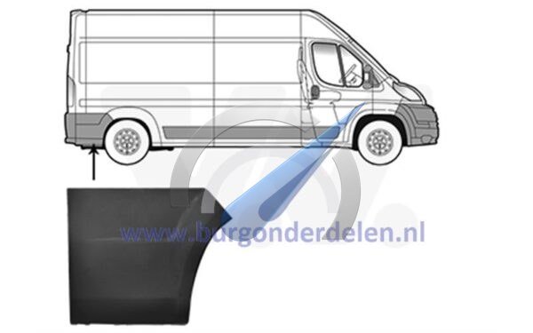 Baguette décorative arrière droite Ducato