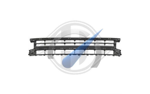 Grill onder R-line (hoogglans zwart) geschikt voor Polo 2G 2017-2021