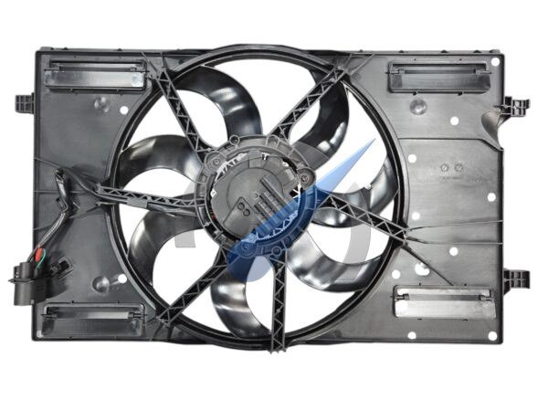 Cooling fan + housing suitable for Golf Passat Touran Tiguan Caddy T-roc Leon Ibiza Arona Octavia Kodiaq A3 Q2 Q3